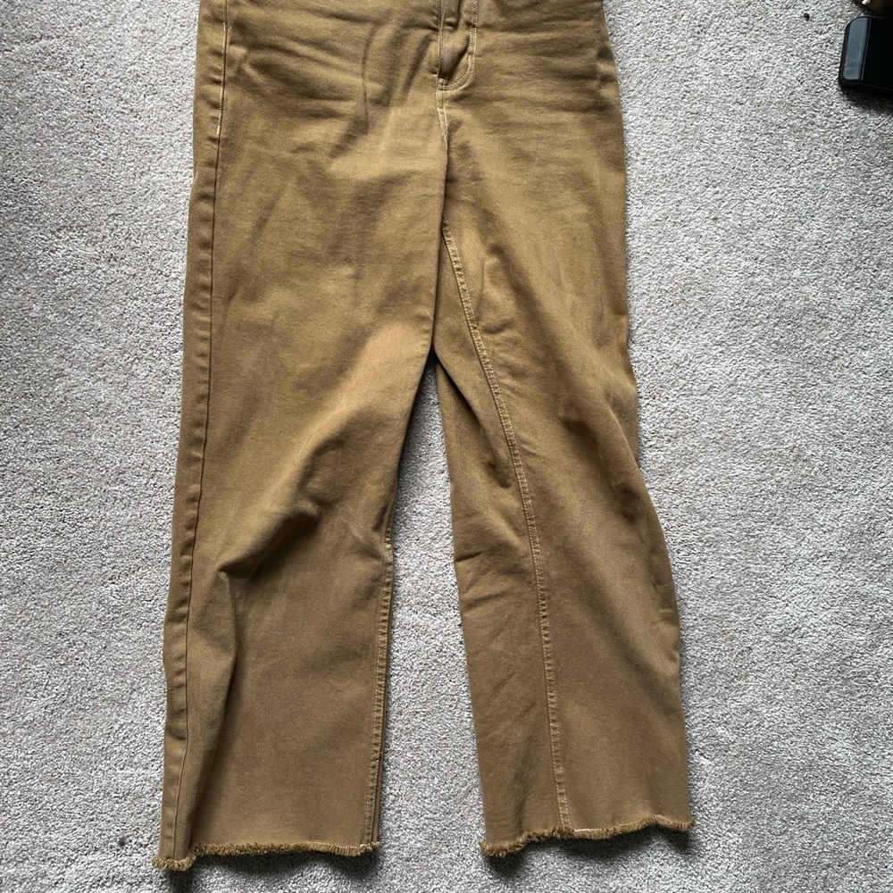 Toad&Co. Women's Ankle Cropped Jeans - Balsam Cutoff Pant - Honey Brown